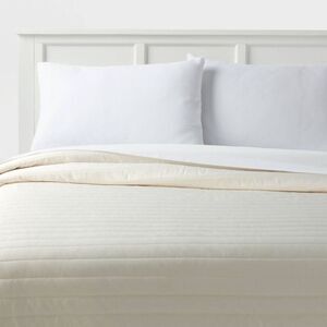 Room Essentials - Twin/Twin Extra Long Satin Quilt Ivory - Room Esse Ivory